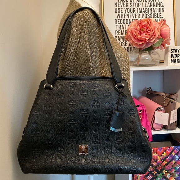 MCM Handbags - MCM Black/Silver Tote / Handbag •RARE FIND•